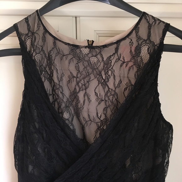Cynthia Steffe Seamline Black Lace Cocktail Dress - Picture 5 of 6